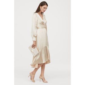 ISO H&M Satin Dress with Tie Detail